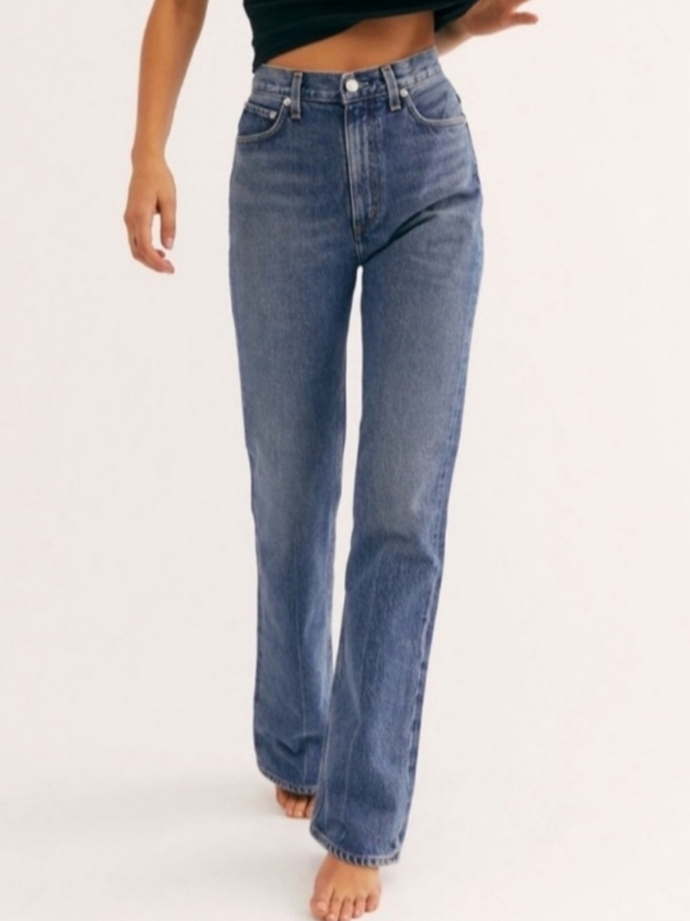 AGOLDE | Vintage Flare High-Rise Light Wash Size 28 Jeans Organic Cotton
